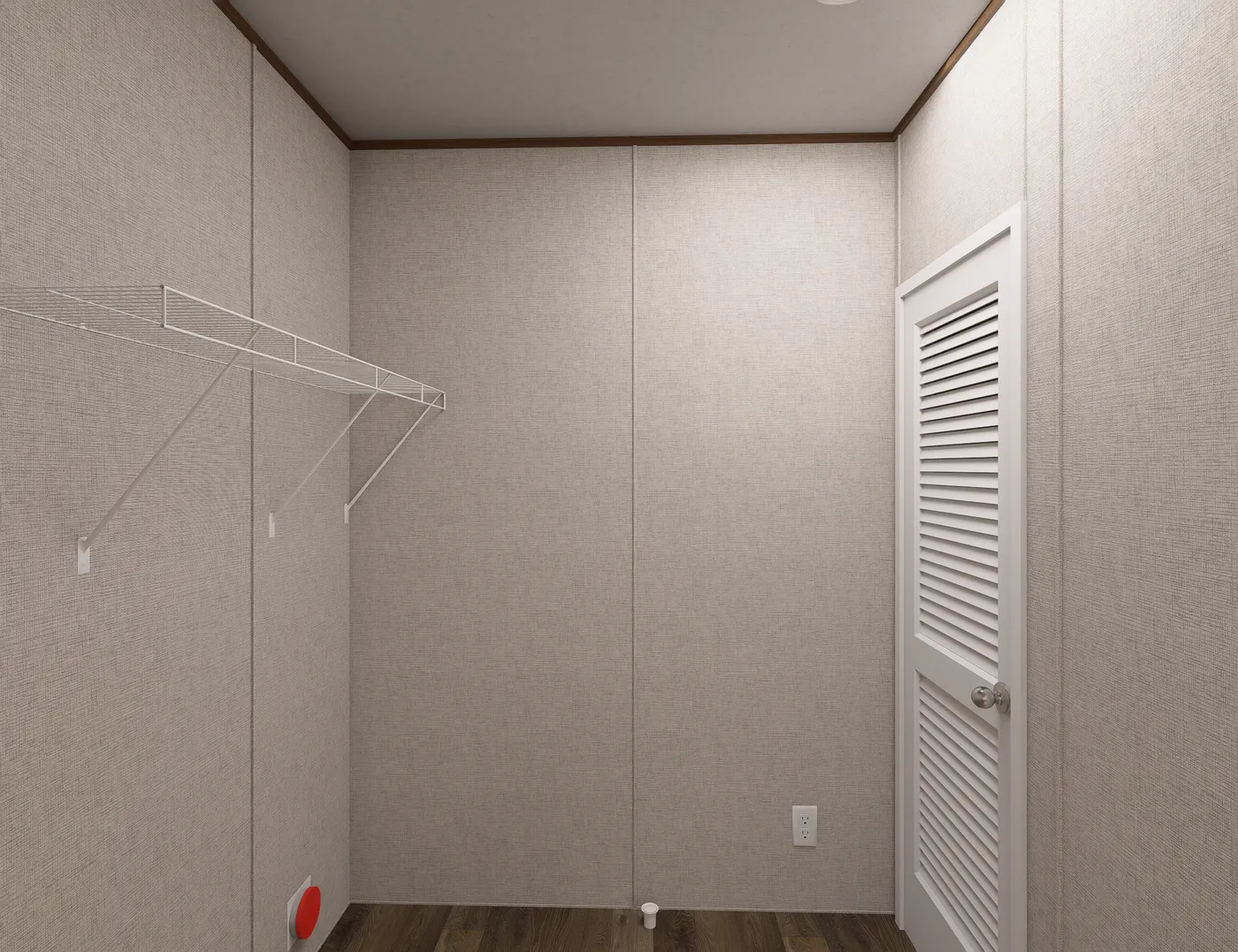 The ELM Utility Room. This Manufactured Mobile Home features 2 bedrooms and 1 bath.