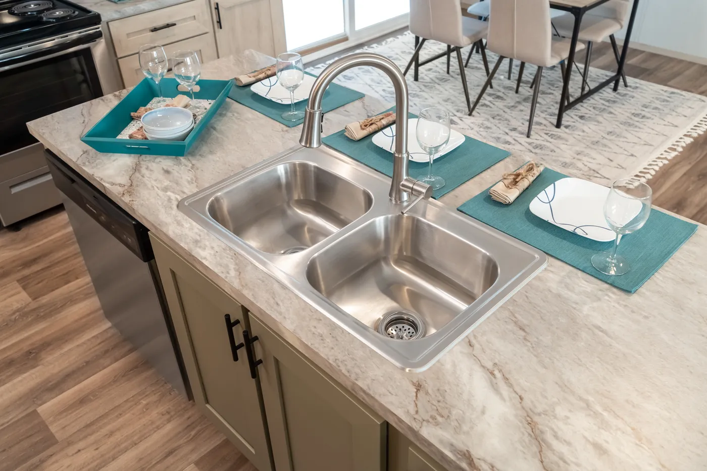 The DESOTO Kitchen. This Manufactured Mobile Home features 3 bedrooms and 2 baths.