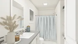 The DRM385A 2438'            DREAM Primary Bathroom. This Manufactured Mobile Home features 3 bedrooms and 2 baths.