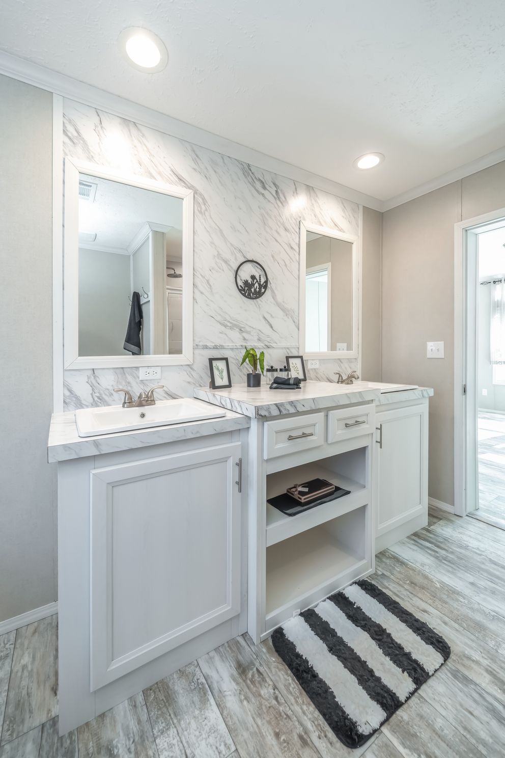 The STELLA Primary Bathroom. This Manufactured Mobile Home features 3 bedrooms and 2 baths.