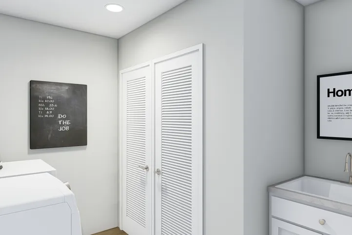 The REMINGTON Utility Room. This Manufactured Mobile Home features 3 bedrooms and 2 baths.