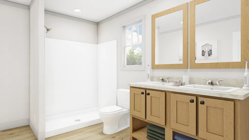 The AFRICA Primary Bathroom. This Manufactured Mobile Home features 3 bedrooms and 2 baths.