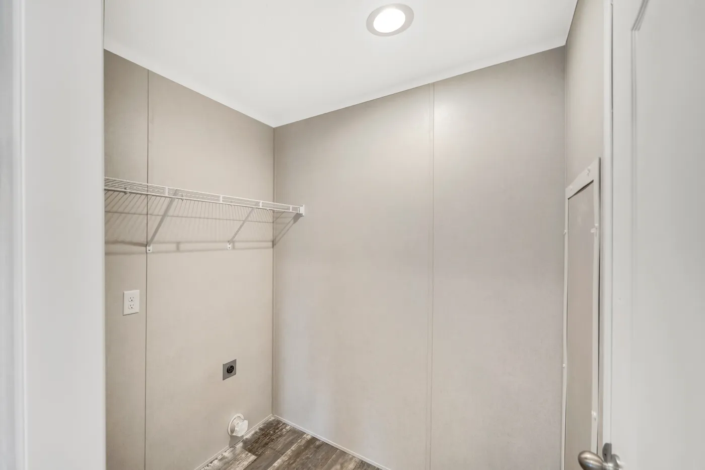 The RUBY Utility Room. This Manufactured Mobile Home features 2 bedrooms and 2 baths.