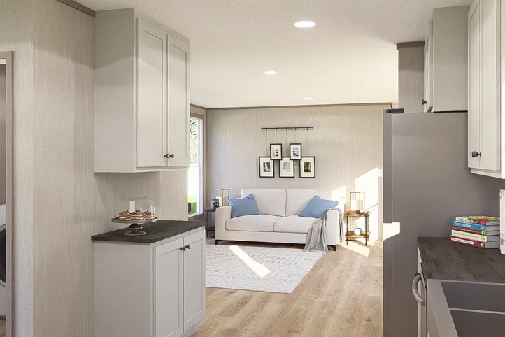 The ULTRA A-PLUS 16X76 Kitchen. This Manufactured Mobile Home features 3 bedrooms and 2 baths.