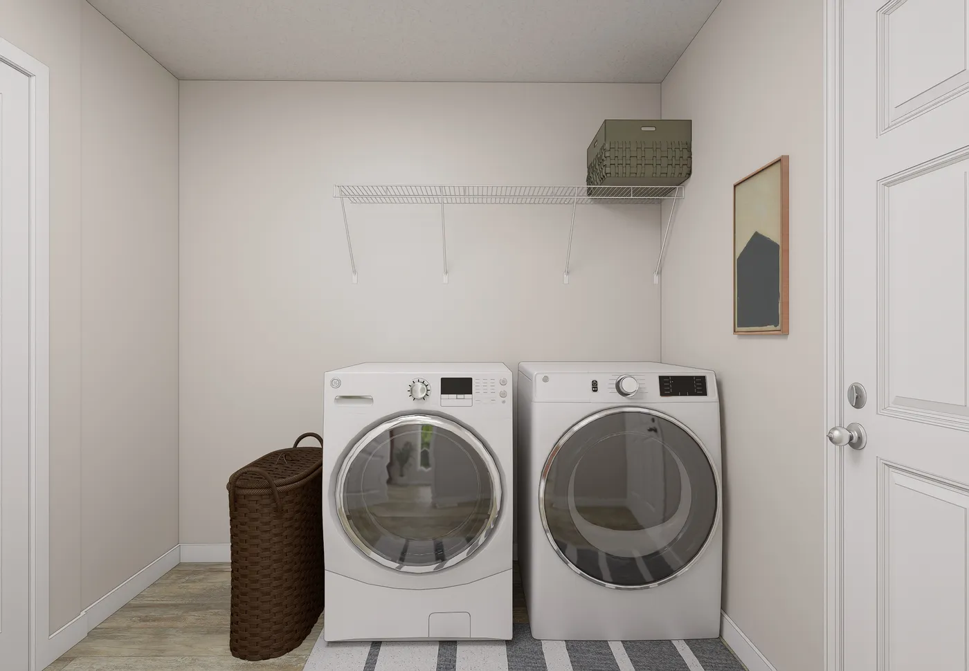 The 5019 IMAGINE Utility Room. This Manufactured Mobile Home features 3 bedrooms and 2 baths.