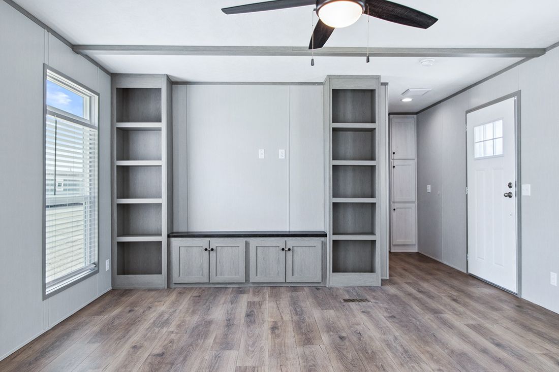 The ANNIVERSARY 16682A Living Room. This Manufactured Mobile Home features 2 bedrooms and 2 baths.