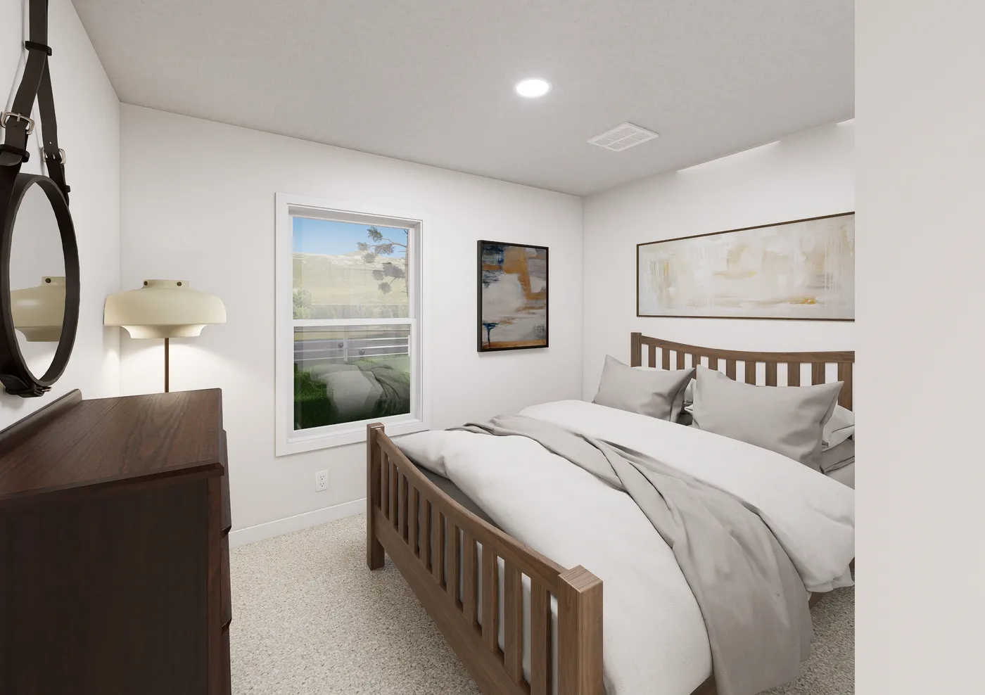 The 5037 IMAGINE Guest Bedroom. This Manufactured Mobile Home features 3 bedrooms and 2 baths.