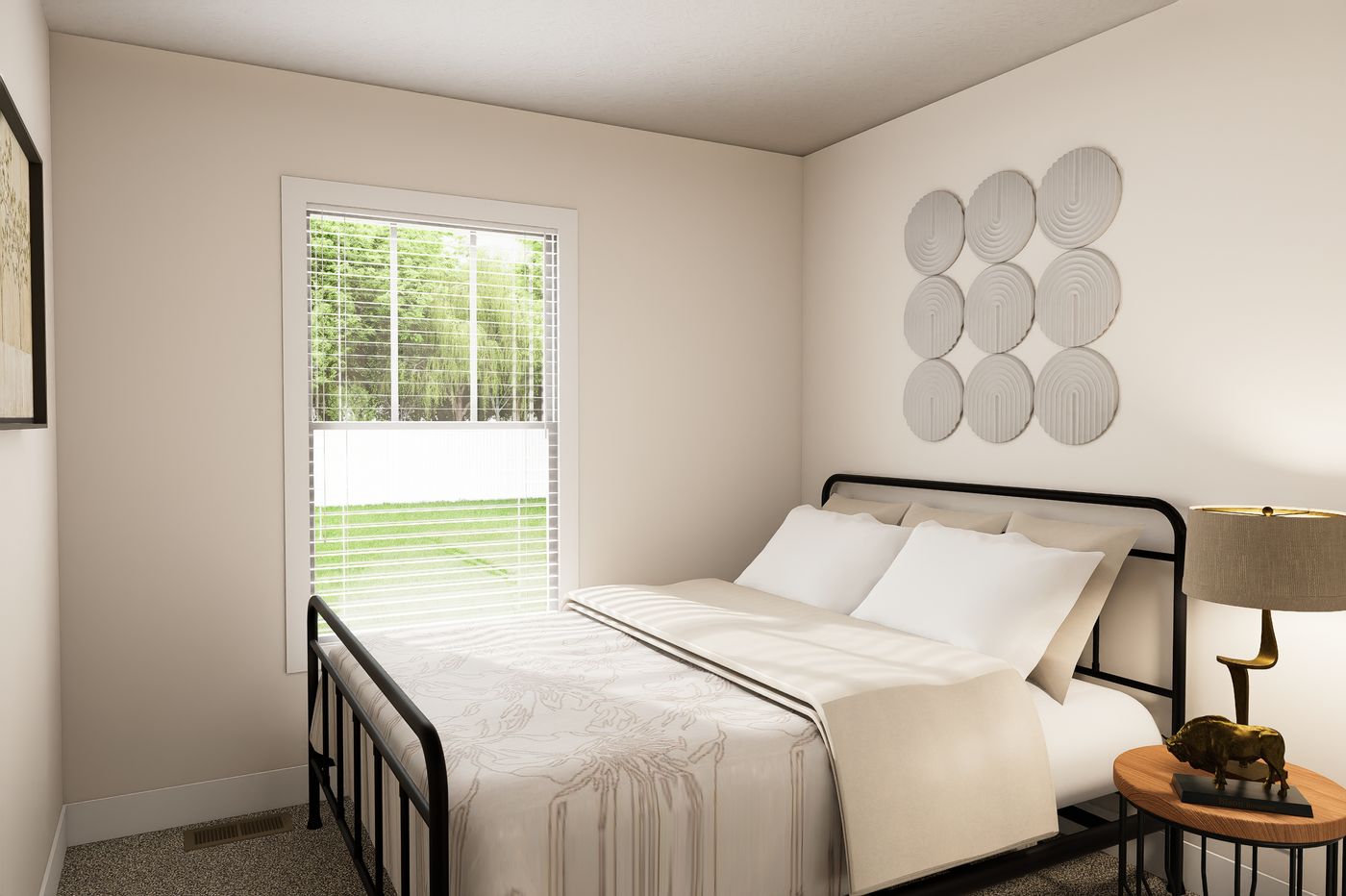 The 5628-MS067-2 HUNTINGTON Bedroom. This Manufactured Mobile Home features 4 bedrooms and 2 baths.