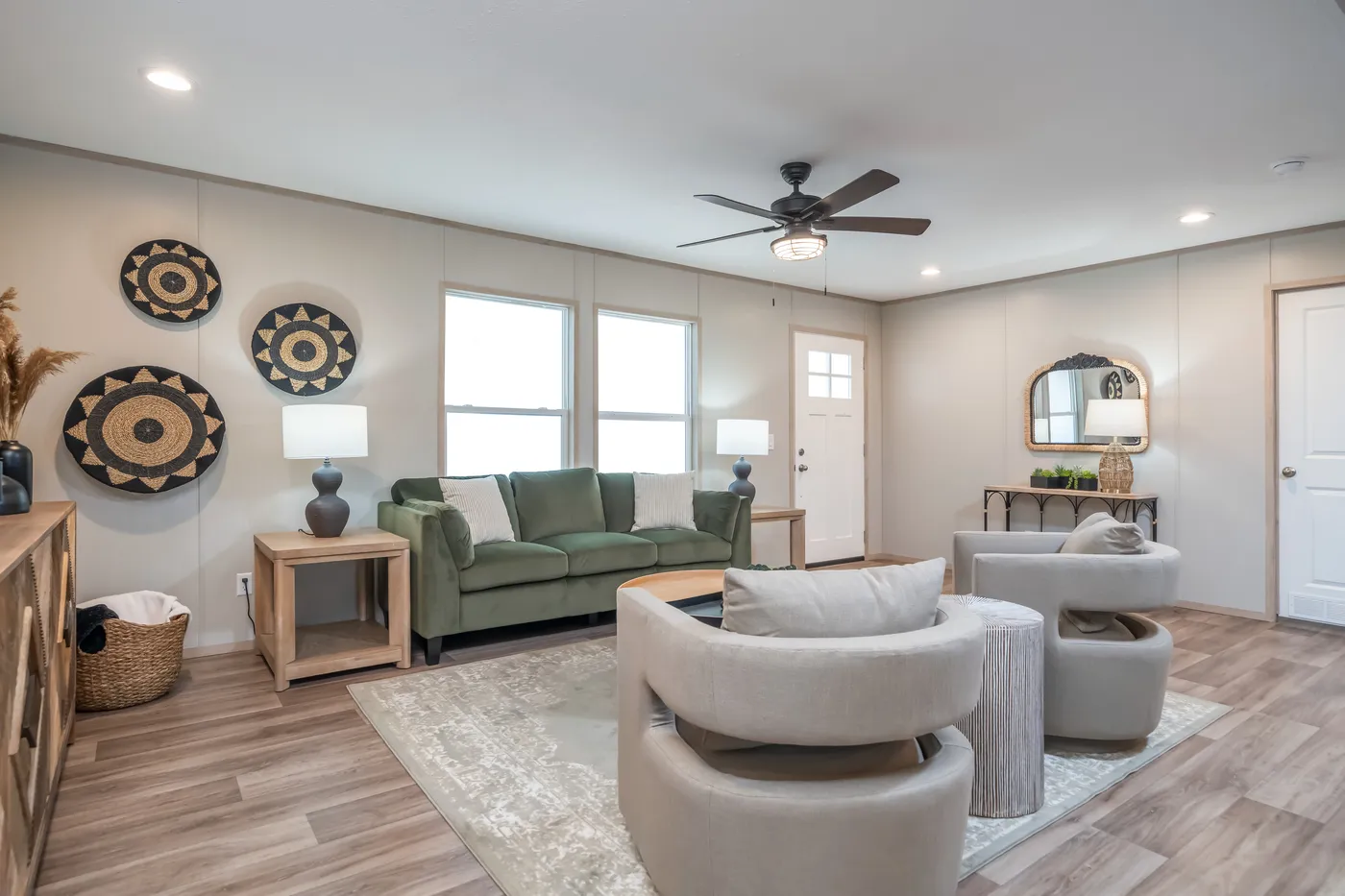 The CROCKETT Exterior. This Manufactured Mobile Home features 3 bedrooms and 2 baths.