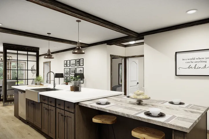 The THE ANDERSON II Kitchen. This Manufactured Mobile Home features 3 bedrooms and 2 baths.