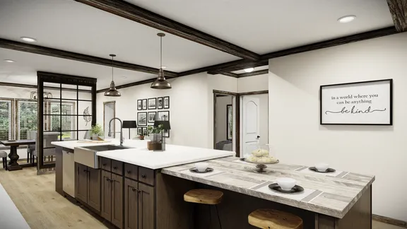 The THE ANDERSON II Kitchen. This Manufactured Mobile Home features 3 bedrooms and 2 baths.
