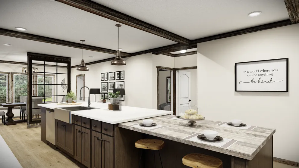 The THE ANDERSON II Kitchen. This Manufactured Mobile Home features 3 bedrooms and 2 baths.
