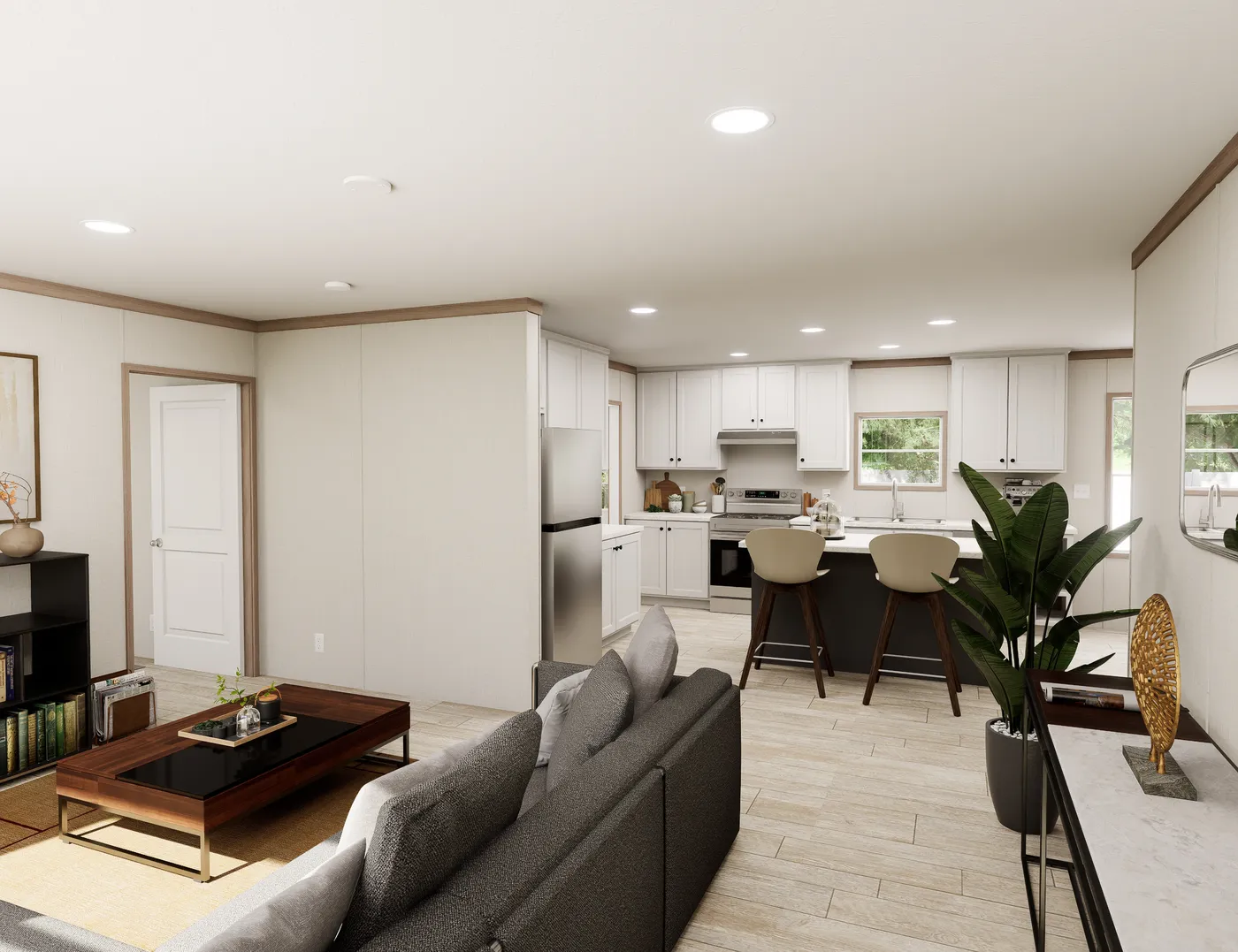 The ULTRA FLEX Foyer. This Manufactured Mobile Home features 3 bedrooms and 2 baths.