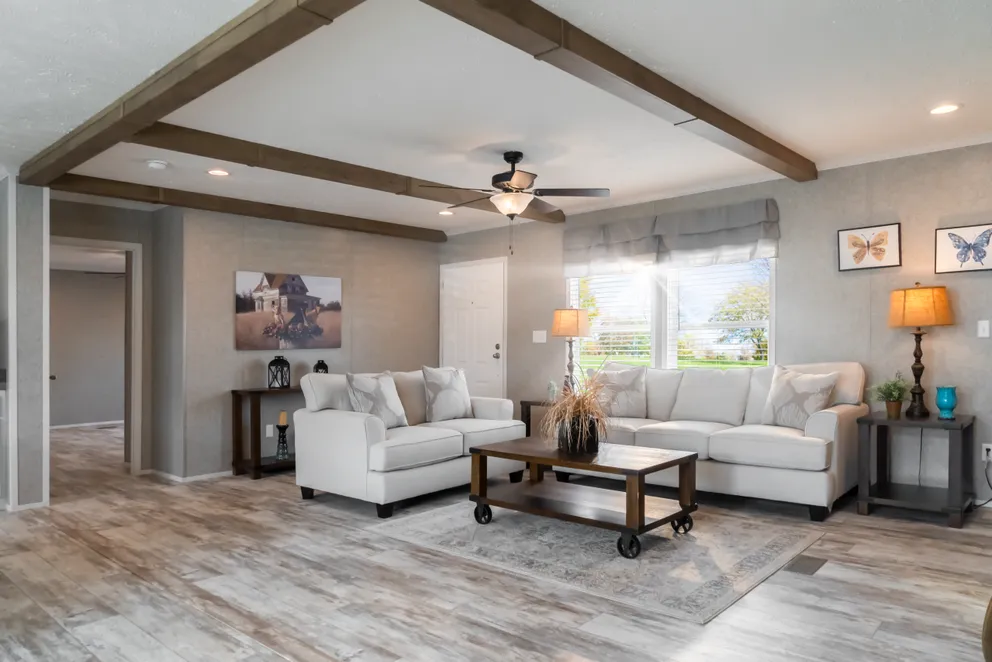 The NUMBER ONE Exterior. This Manufactured Mobile Home features 3 bedrooms and 2 baths.