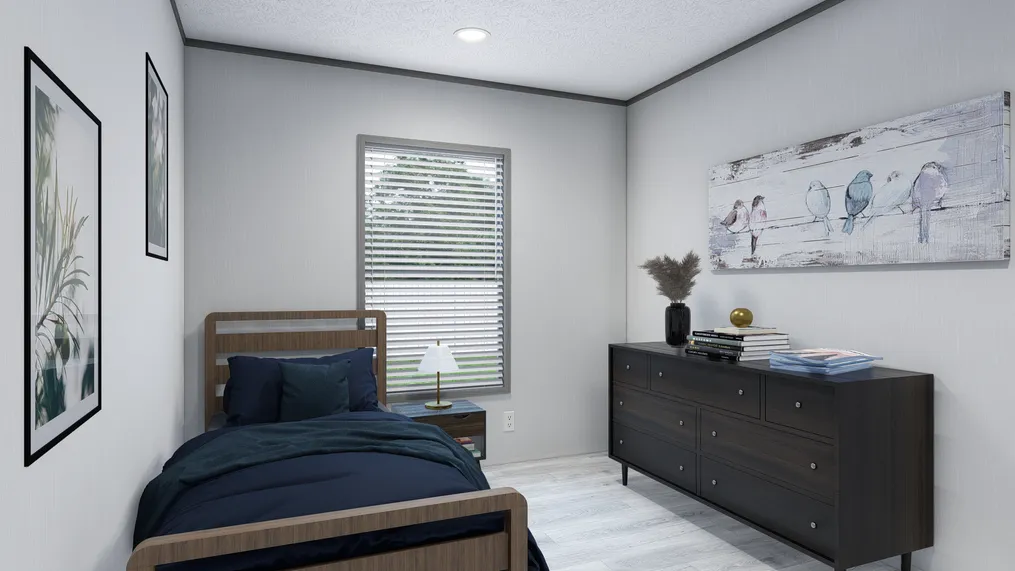 The LEWIS Bedroom. This Manufactured Mobile Home features 3 bedrooms and 2 baths.