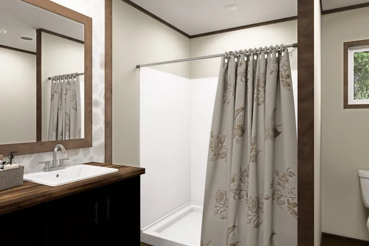 The FIJI Primary Bathroom. This Manufactured Mobile Home features 3 bedrooms and 2 baths.