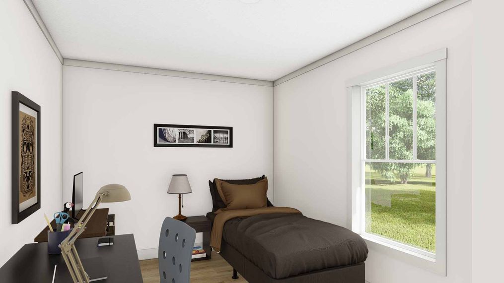 The SOLSBURY HILL Bedroom. This Manufactured Mobile Home features 3 bedrooms and 2 baths.