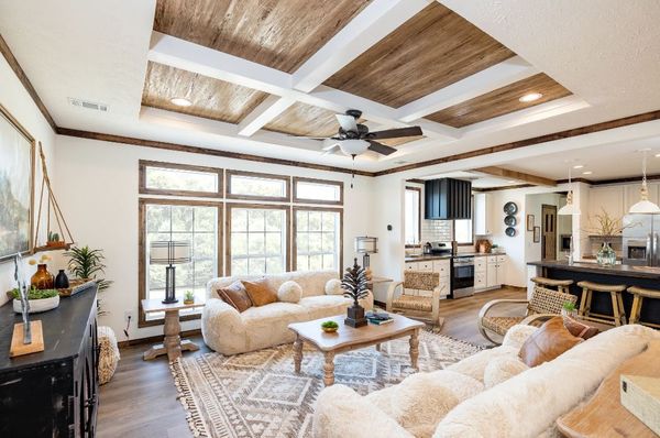 The ARABELLA Living Room. This Manufactured Mobile Home features 3 bedrooms and 2 baths.