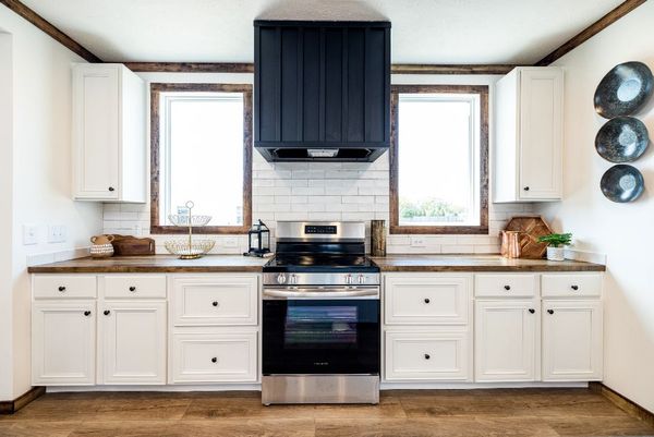 The ARABELLA Kitchen. This Manufactured Mobile Home features 3 bedrooms and 2 baths.