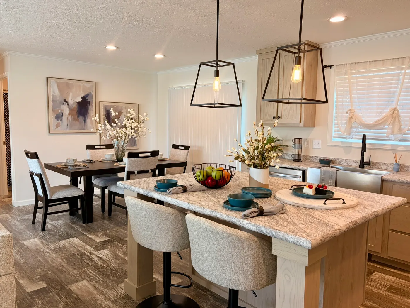 The TOURMALINE 7628-649 Kitchen. This Manufactured Mobile Home features 4 bedrooms and 2 baths.