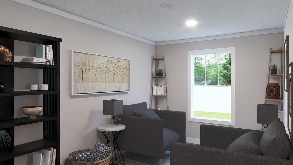 The LIMELIGHT Living Room. This Manufactured Mobile Home features 3 bedrooms and 2 baths.