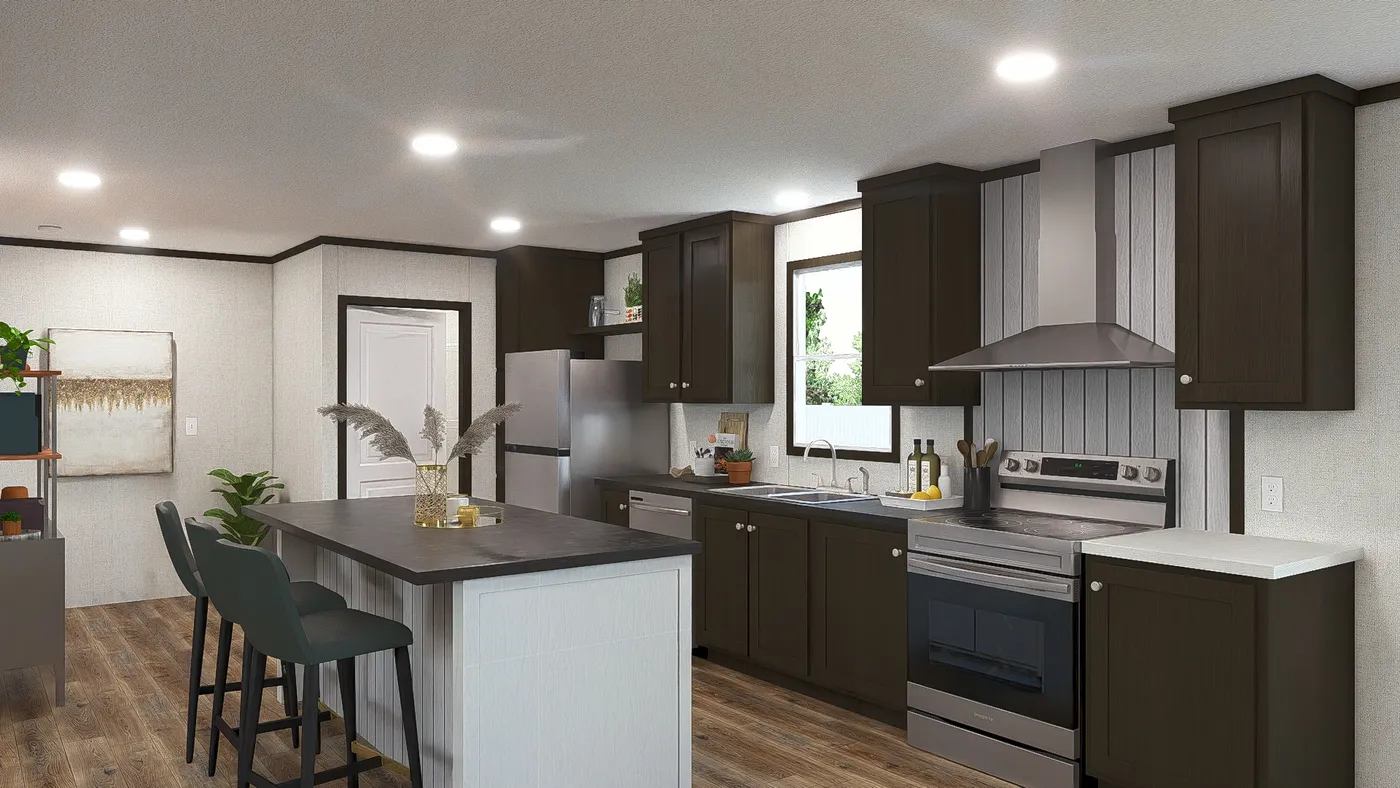 The AMBITION Kitchen. This Manufactured Mobile Home features 4 bedrooms and 2 baths.