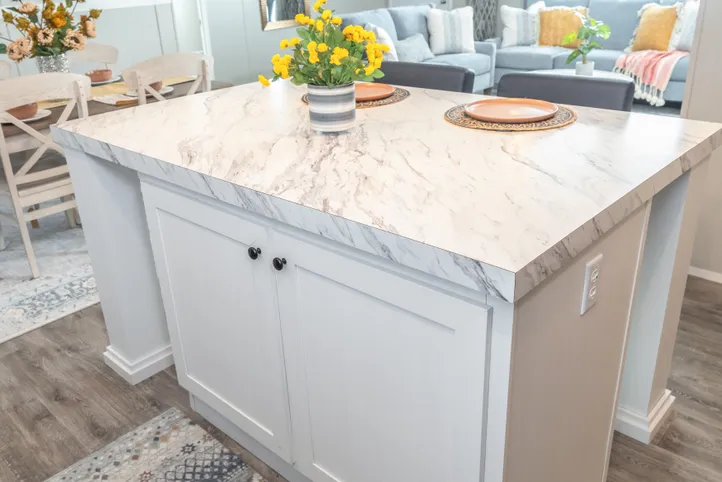 The TRADITION 48 Kitchen. This Manufactured Mobile Home features 3 bedrooms and 2 baths.