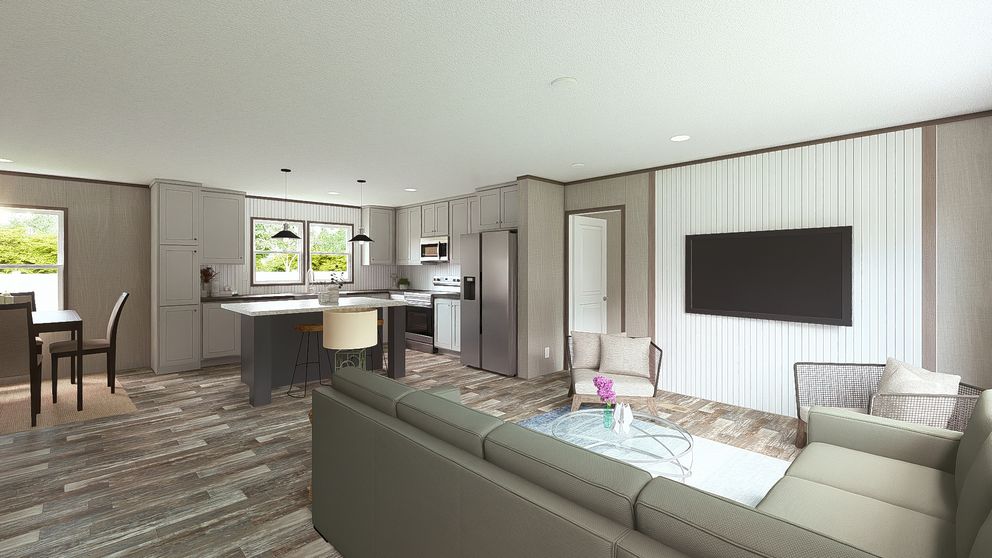 The ULTRA BREEZE 28X52 Foyer. This Manufactured Mobile Home features 3 bedrooms and 2 baths.