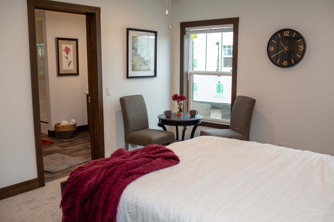 The RAMSEY 75 MOD Primary Bedroom. This Modular Home features 4 bedrooms and 2 baths.