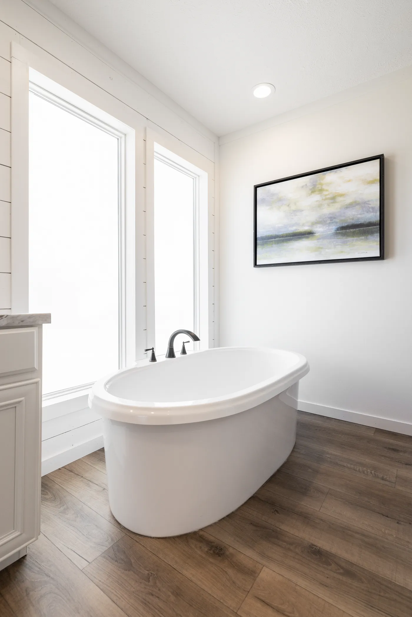 The THE ANNA FAE Primary Bathroom. This Manufactured Mobile Home features 3 bedrooms and 2 baths.