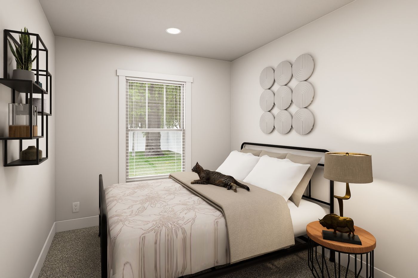 The RIGHT CHOICE 110 Guest Bedroom. This Manufactured Mobile Home features 4 bedrooms and 2 baths.