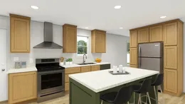 The UNDER PRESSURE Kitchen. This Manufactured Mobile Home features 3 bedrooms and 2 baths.