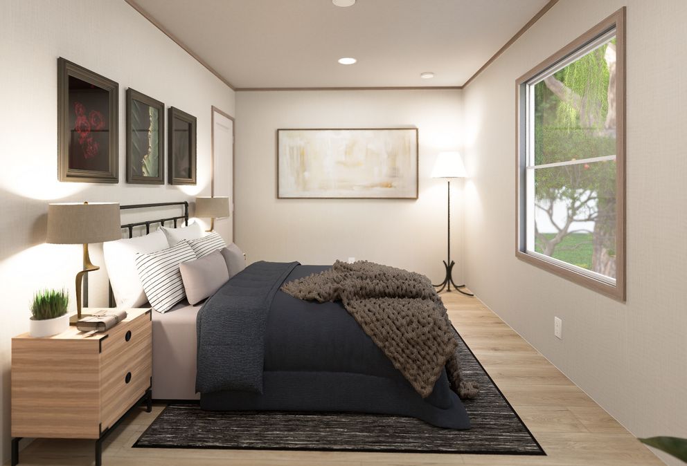 The ULTRA FLEX ANNIVERSARY PLUS Bedroom. This Manufactured Mobile Home features 3 bedrooms and 2 baths.