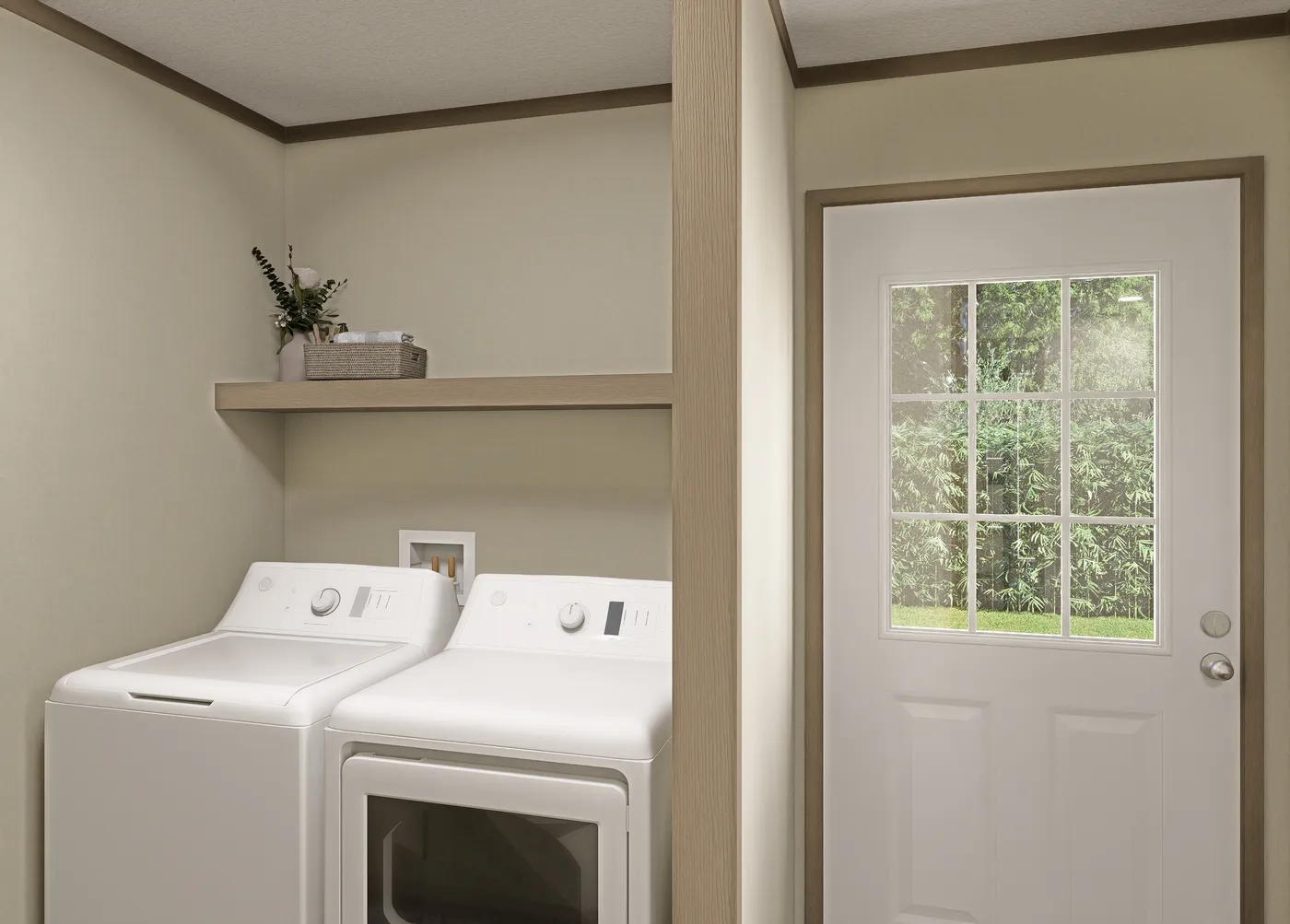 The COOK Utility Room. This Manufactured Mobile Home features 3 bedrooms and 2 baths.