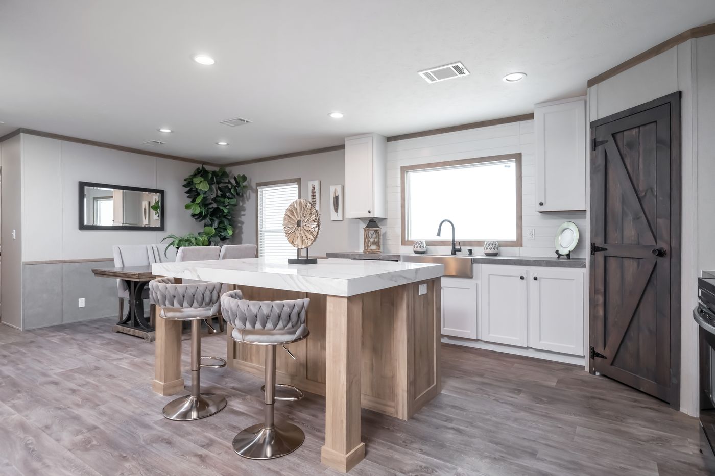The PT 78 Kitchen. This Manufactured Mobile Home features 3 bedrooms and 2 baths.