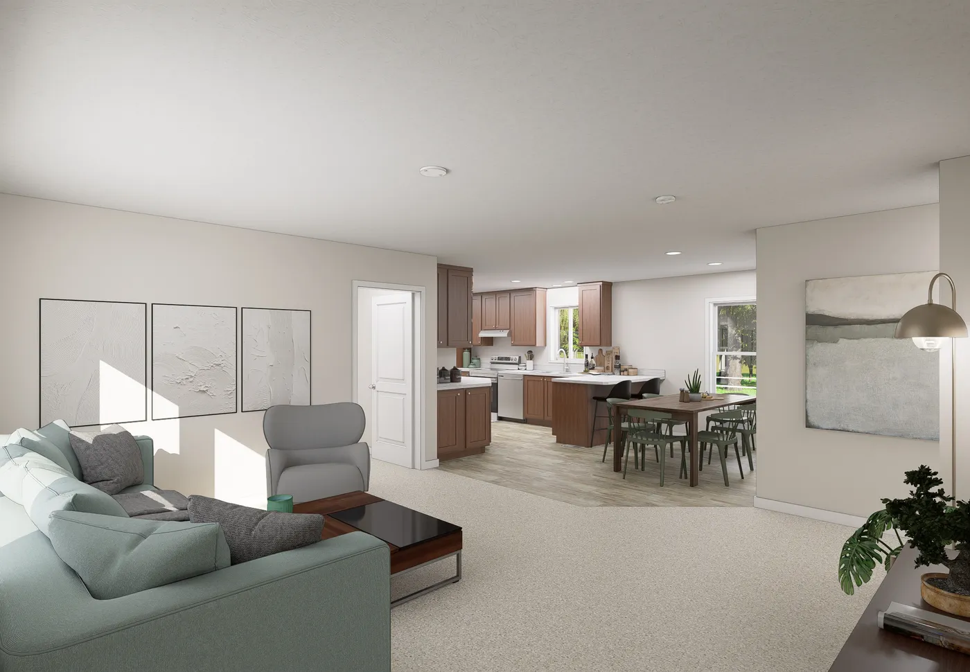 The 5019 IMAGINE Foyer. This Manufactured Mobile Home features 3 bedrooms and 2 baths.