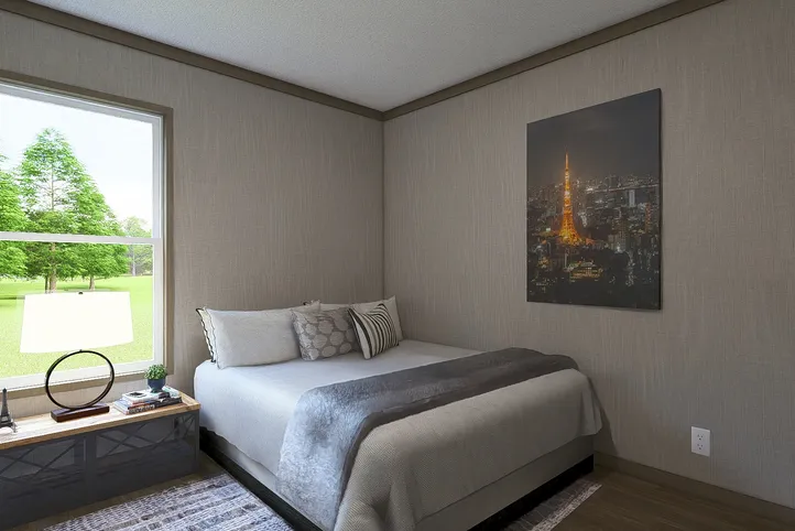 The SYDNEY Guest Bedroom. This Manufactured Mobile Home features 3 bedrooms and 2 baths.