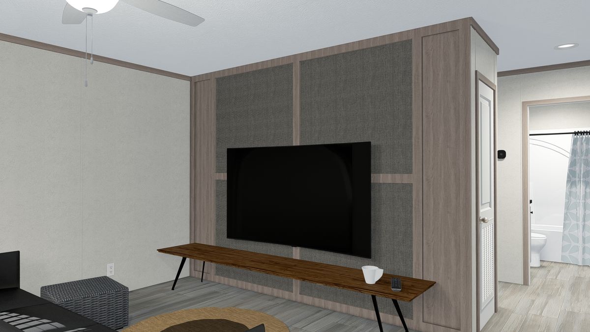 The 6016-4779 THE PULSE Living Room. This Manufactured Mobile Home features 2 bedrooms and 2 baths.