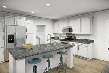 The THE PARKER Kitchen. This Manufactured Mobile Home features 3 bedrooms and 2 baths.