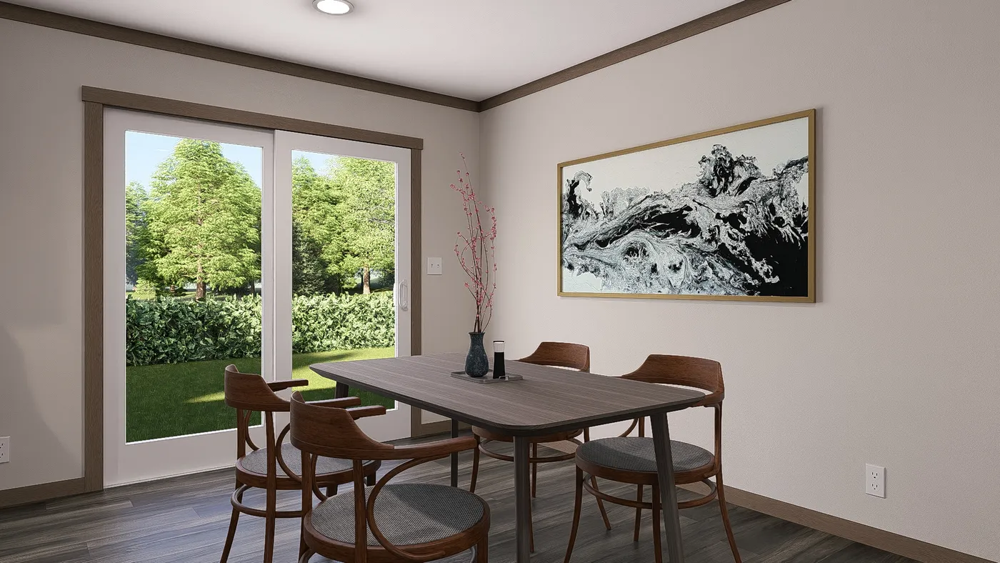 The FARM 3 FLEX ELITE Dining Area. This Manufactured Mobile Home features 3 bedrooms and 2 baths.