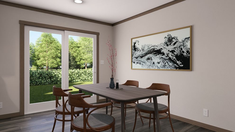 The FARM 3 FLEX ELITE Dining Area. This Manufactured Mobile Home features 3 bedrooms and 2 baths.