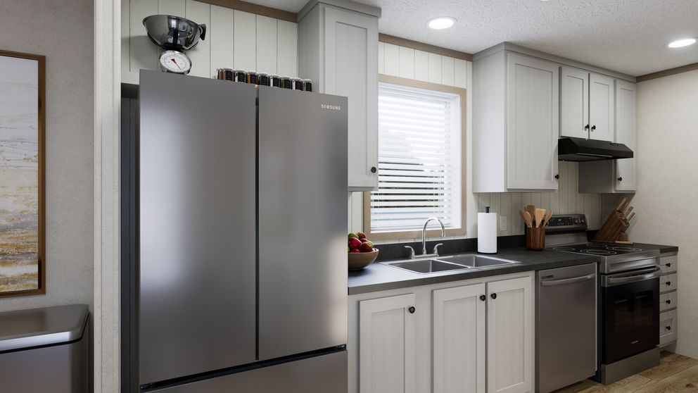 The 6014-CC02 CLEARPATH 60 Kitchen. This Manufactured Mobile Home features 2 bedrooms and 2 baths.