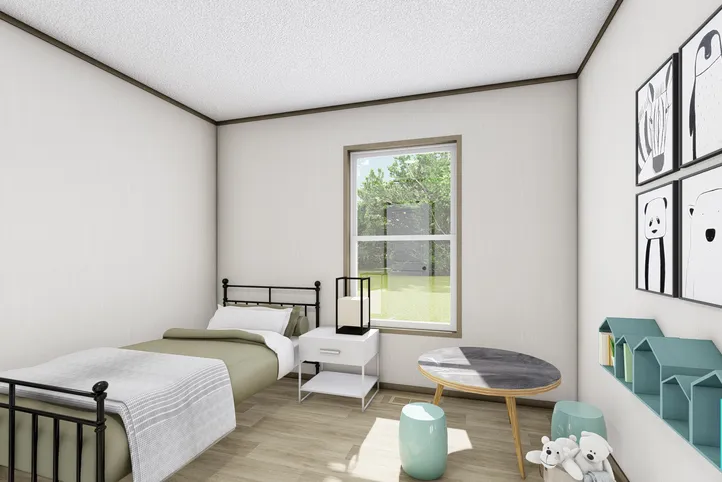 The MOROCCO Bedroom. This Manufactured Mobile Home features 4 bedrooms and 2 baths.