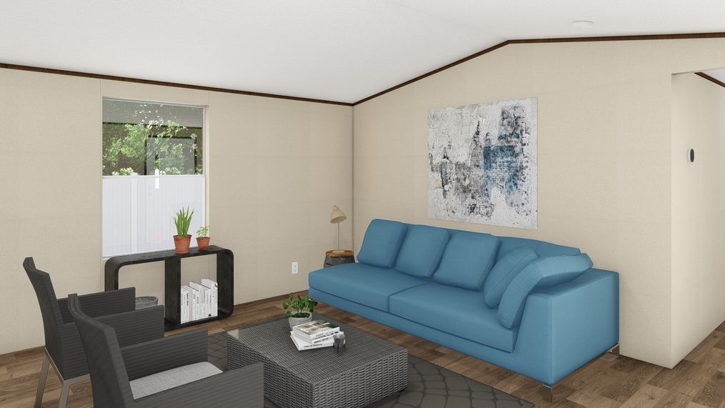 The SPECTACULAR Living Room. This Manufactured Mobile Home features 3 bedrooms and 2 baths.