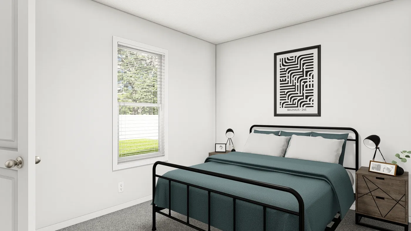 The DRM486F 48'              DREAM Bedroom. This Manufactured Mobile Home features 4 bedrooms and 2 baths.