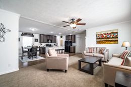 The SUNDANCE 48B Living Room. This Manufactured Mobile Home features 3 bedrooms and 2 baths.