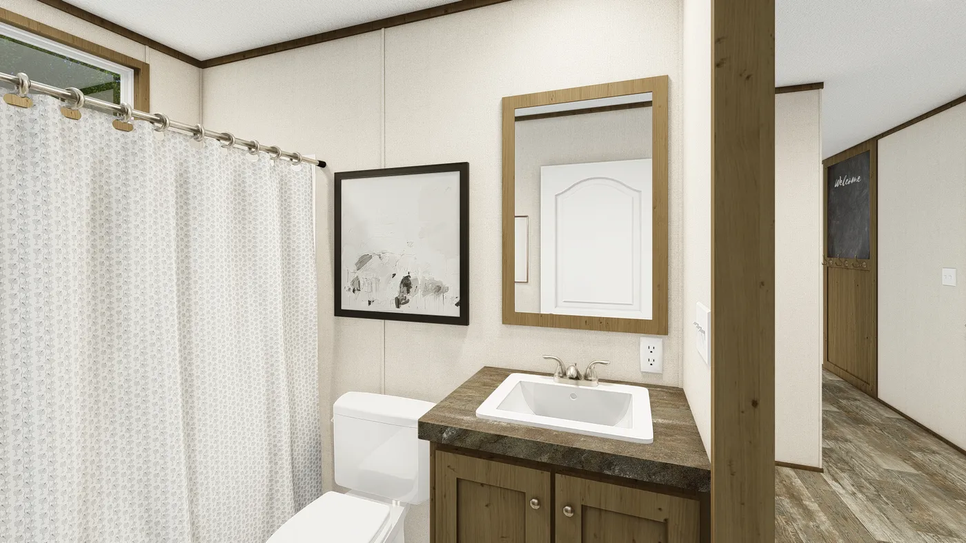 The GRAND LIVING 72A Exterior. This Manufactured Mobile Home features 3 bedrooms and 2 baths.
