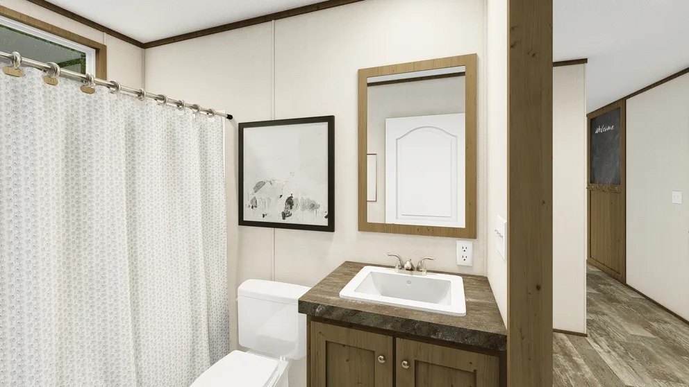 The GRAND LIVING 72A Exterior. This Manufactured Mobile Home features 3 bedrooms and 2 baths.