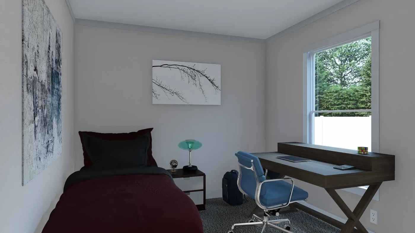 The SWEET DREAMS Bedroom. This Manufactured Mobile Home features 3 bedrooms and 2 baths.