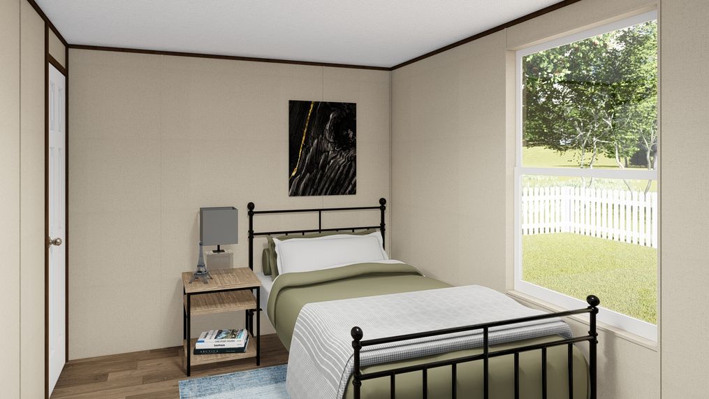 The ELATION Guest Bedroom. This Manufactured Mobile Home features 3 bedrooms and 2 baths.